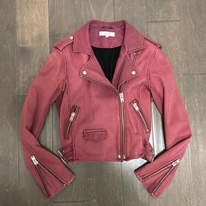 Iro Ashville leather jacket, red, size 38